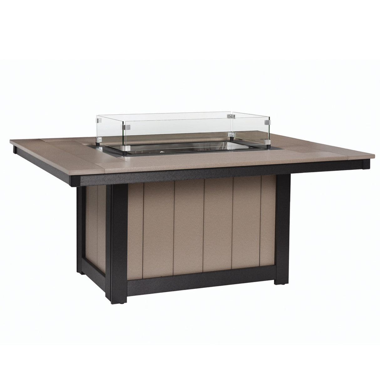 Berlin Gardens Donoma Hammered Top 42" x 54" Rectangular Fire Pit - DHFFP4254