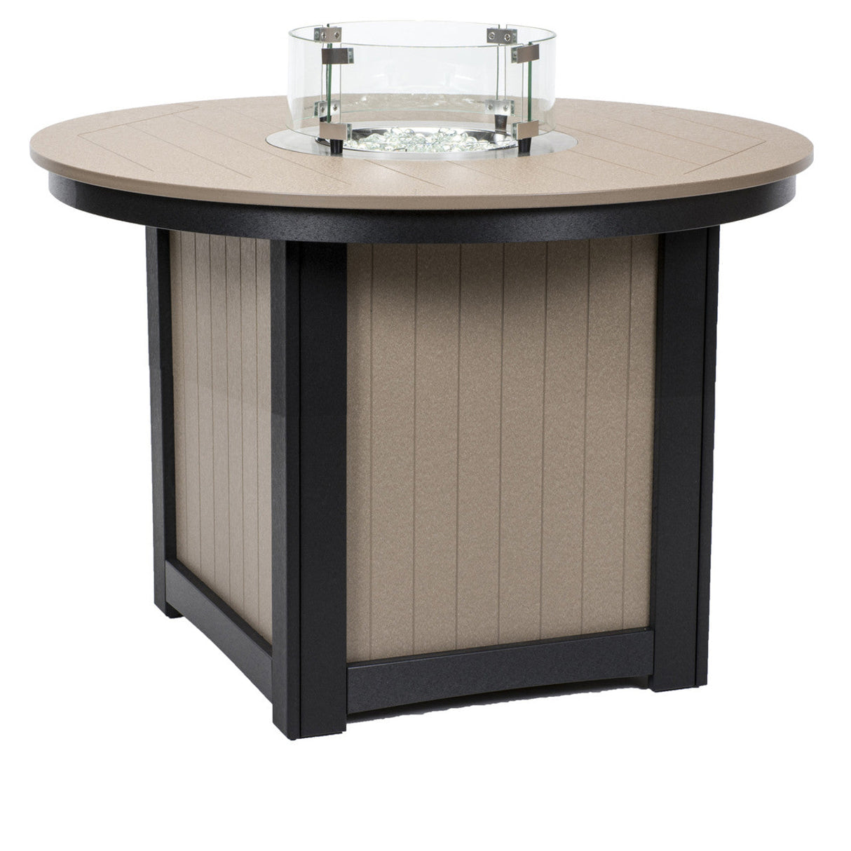 Berlin Gardens Donoma Hammered Top 44" Round Fire Table Dining - DHFT3044D