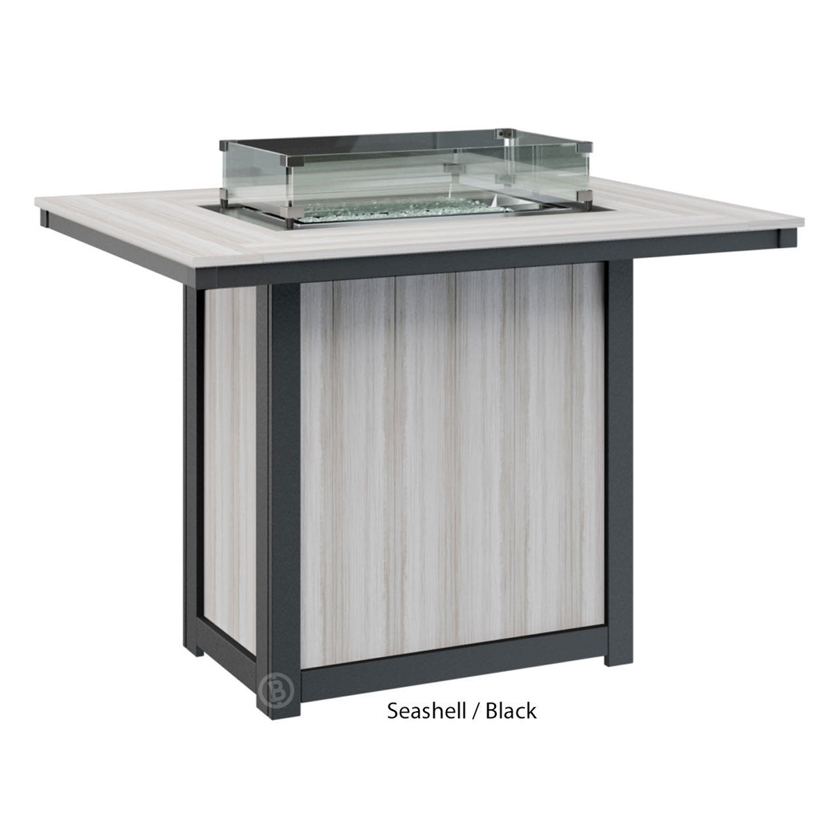 Berlin Gardens Donoma Standard Top 42" x 54" Rectangular Fire Table Bar - DRFT4254B 7