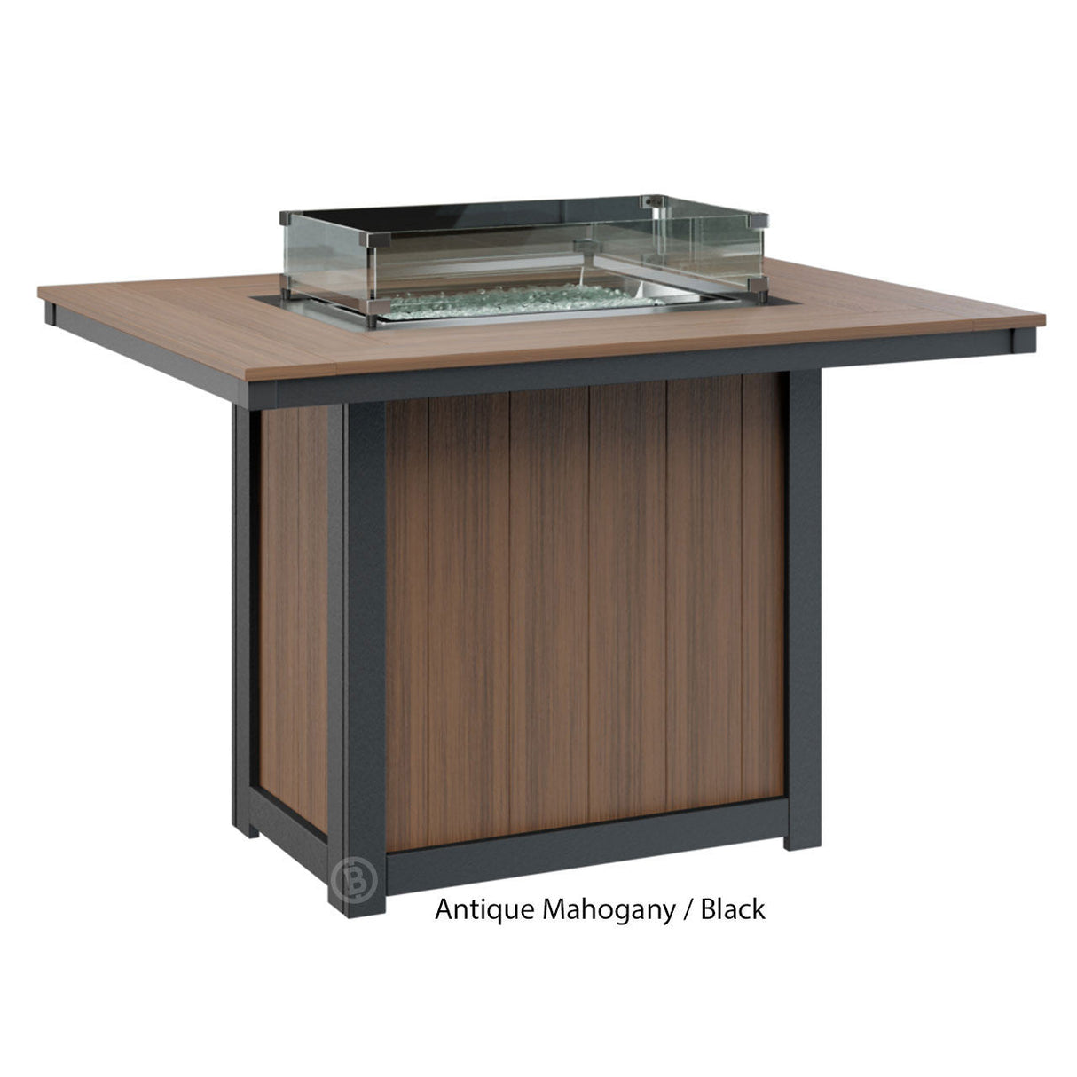 Berlin Gardens Donoma Standard Top 42" x 54" Rectangular Fire Table Counter - DRFT4254C 6
