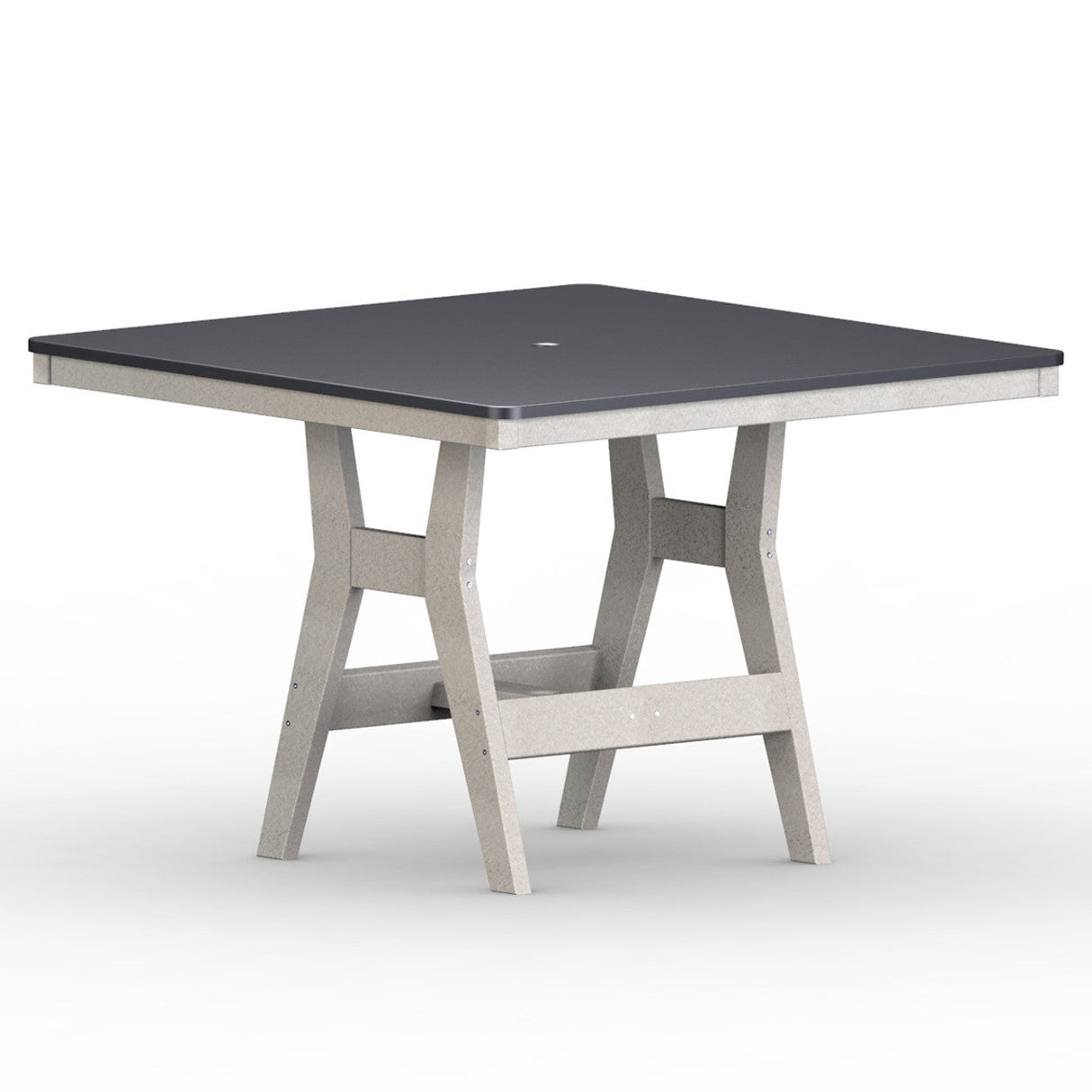 Berlin Gardens Harbor Bar Tables Hammered Top 44" Square Bar Table - HHFT0044B