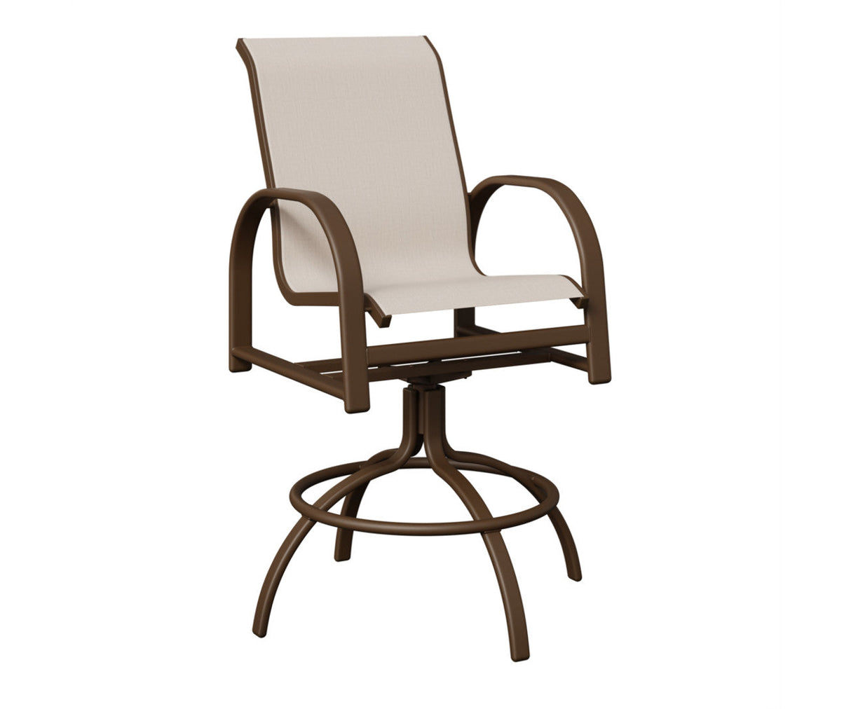 Berlin Gardens Murphy Padded Sling Swivel Bar Chair - MSBPS