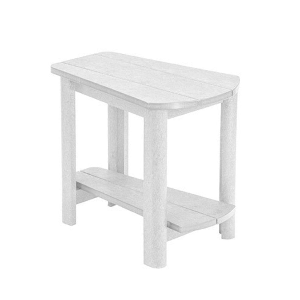 C. R. Plastics Adirondack Side Table, White - LIQUIDATION - T04-LIQ-WHITE
