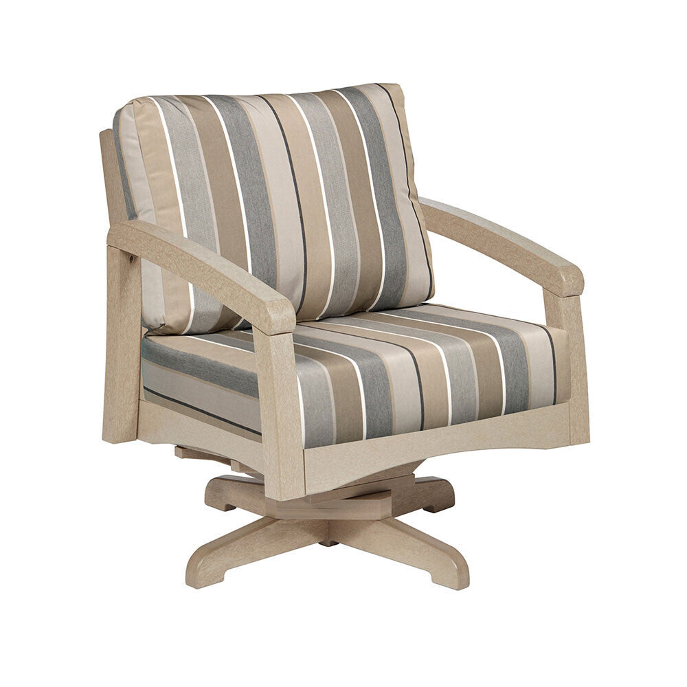 C. R. Plastics Bay Breeze Swivel Arm Chair Frame - DSF164