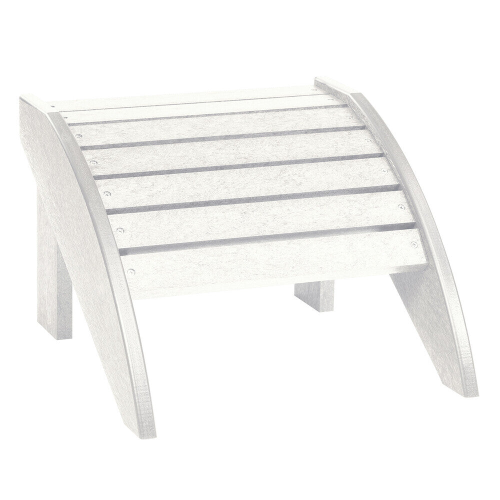 C. R. Plastics Footstool, White - LIQUIDATION - F01-LIQ-WHITE