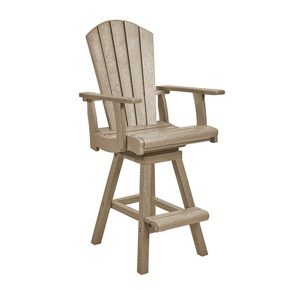 C. R. Plastics Pub Arm Chair, Kiwi - LIQUIDATION - C26-LIQ-KIWI