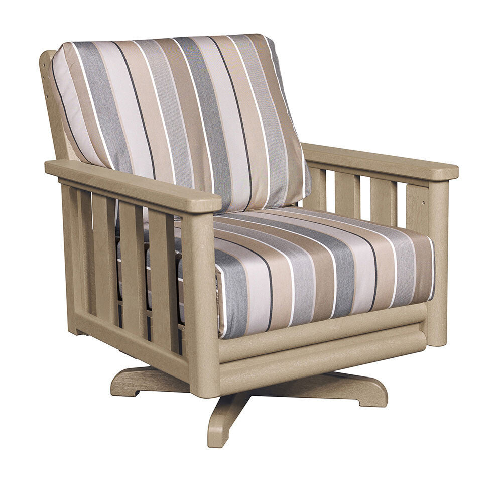 C. R. Plastics Stratford Swivel Arm Chair Frame - DISCONTINUED - DSF144