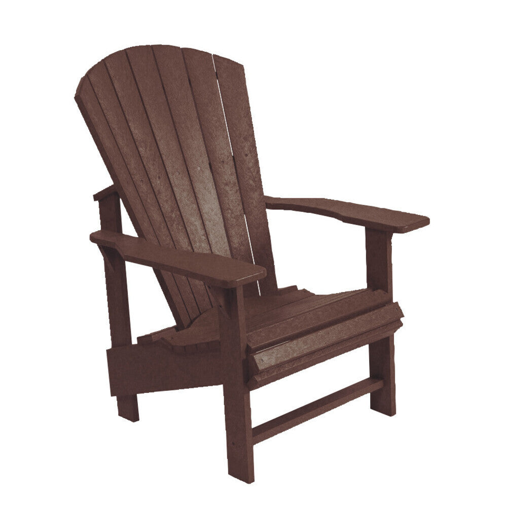 C. R. Plastics Upright Adirondack, Chocolate - LIQUIDATION - C03-LIQ-CHOCOLATE