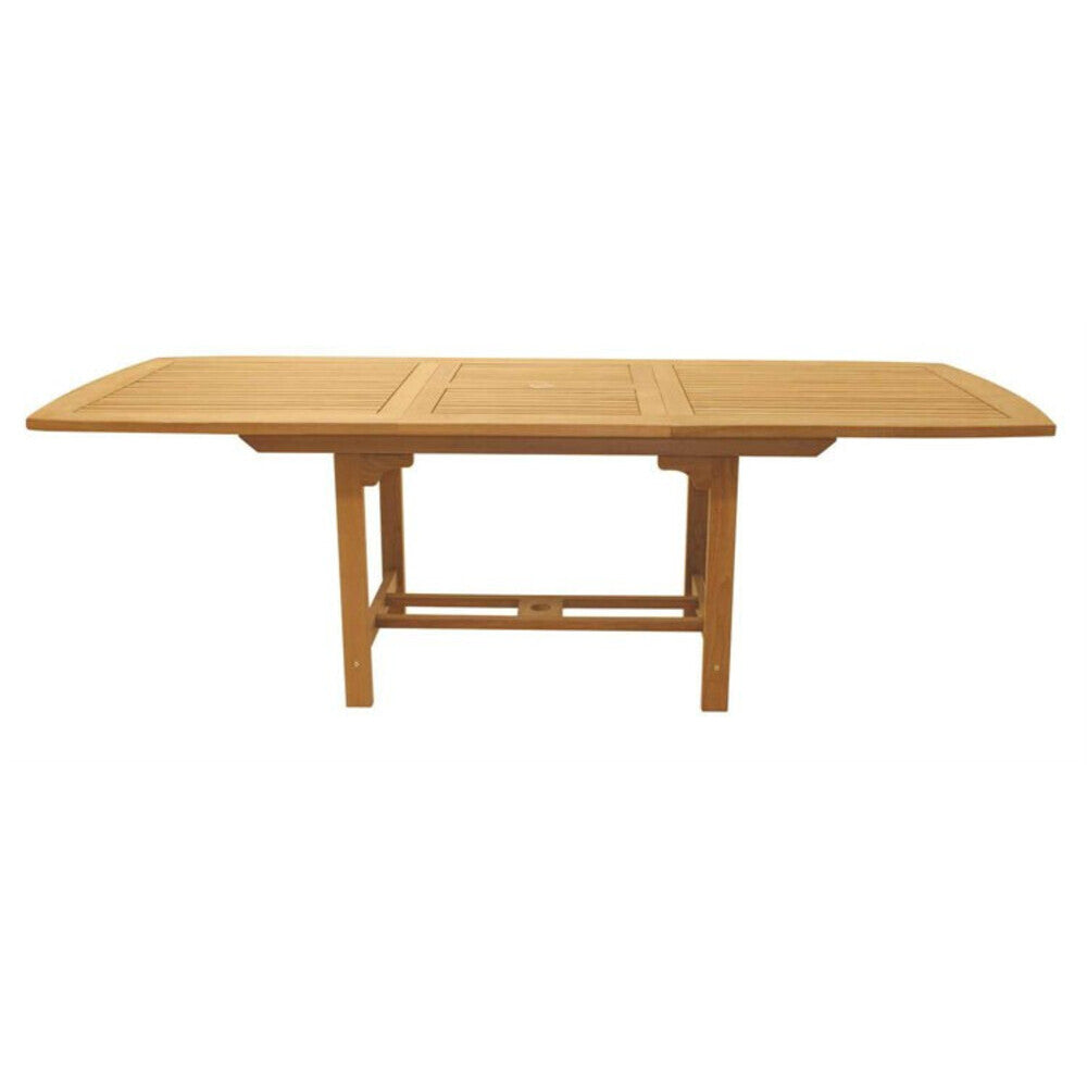 Captiva Casual 3 Piece Royal Teak Sling Outdoor Patio Dining Set - CC3PRTSOPDS 1