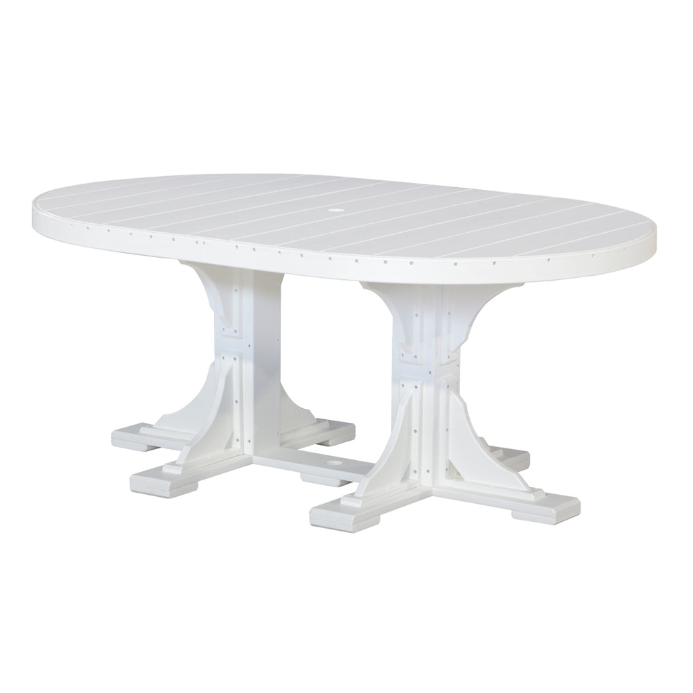 LuxCraft Urban 4' x 6' Oval Dining Table - Counter Height