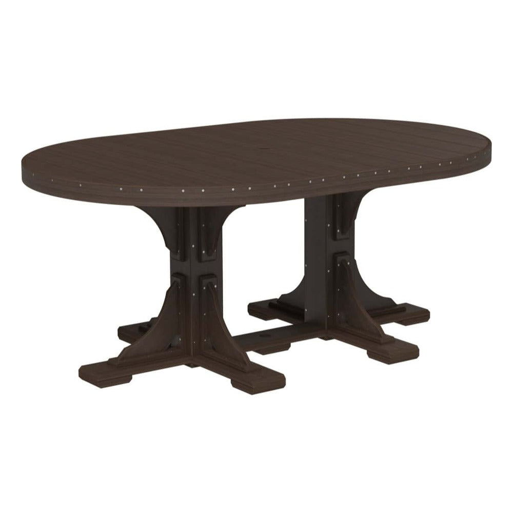 LuxCraft Urban 4' x 6' Oval Dining Table - Bar Height