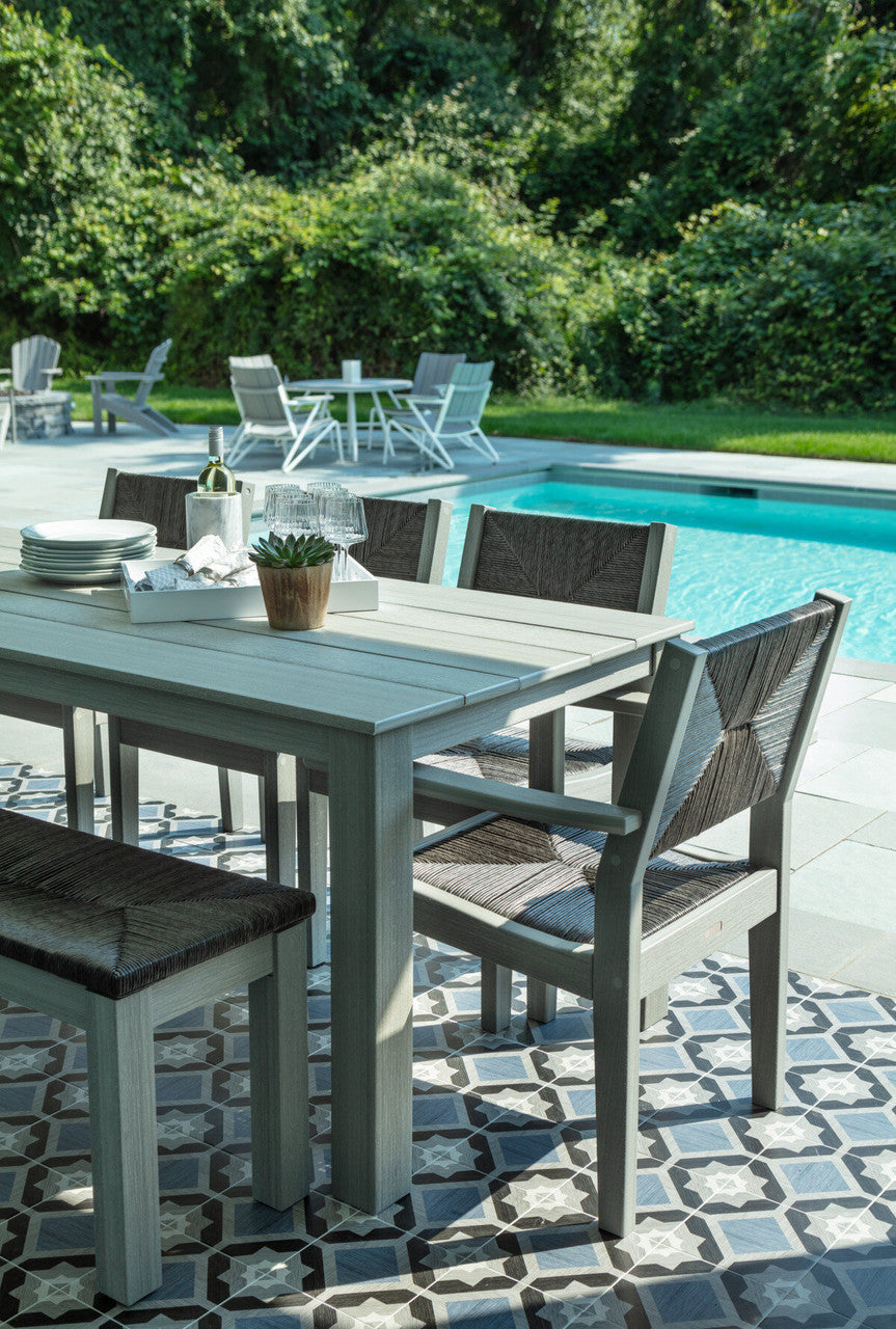 Seaside Casual Greenwich 60" Dining Bench Woven - SC-603W 2
