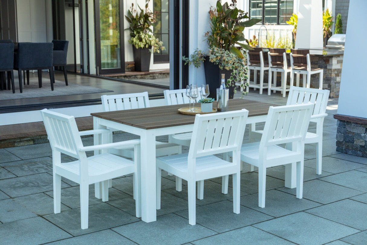 Seaside Casual Greenwich Dining Side Chair Slatted Back - SC-601S 1