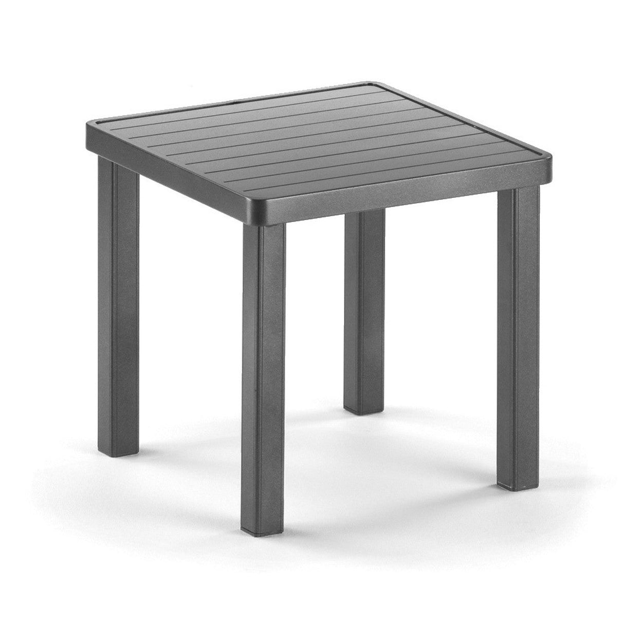 Telescope 18" Square Aluminum Slat End Table - 3710