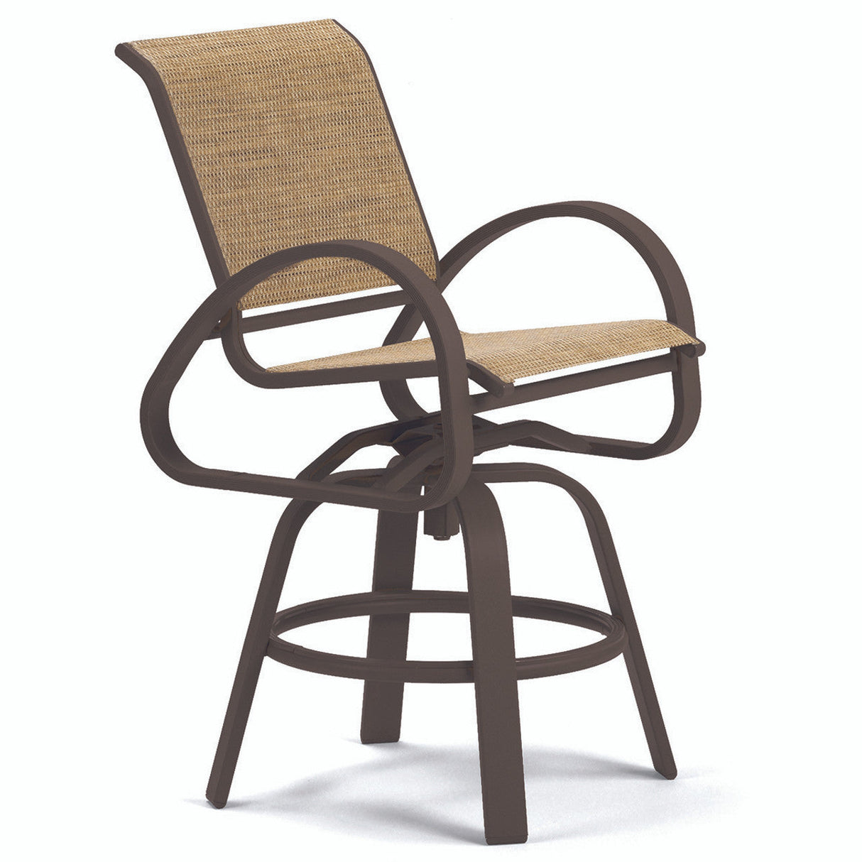 Telescope Aruba Sling Balcony Height Swivel Cafe Chair - 7A80