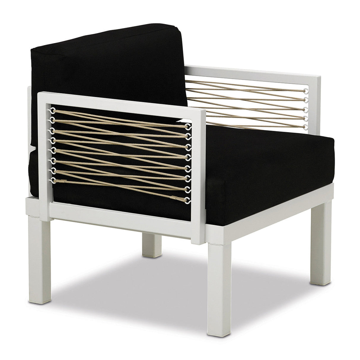 Telescope Ashbee Sectional Cushion Arm Chair w/ Rope Accents - A070