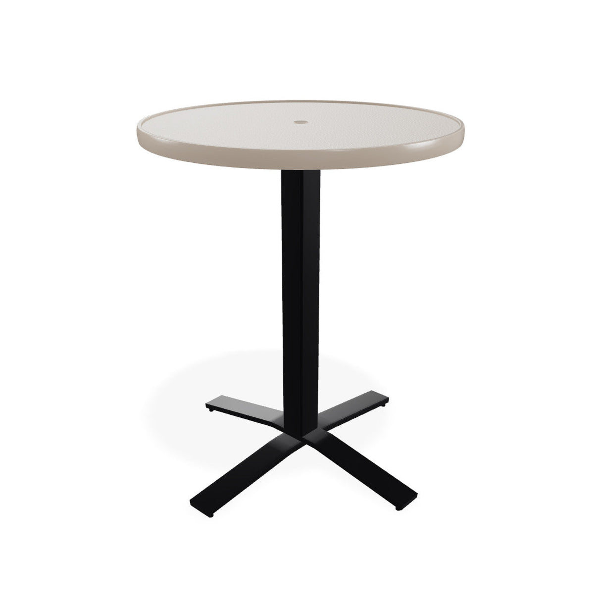 Telescope Balcony Height 30" Round Value hammered Top Table w/ Pedestal - T980-3X20BAS