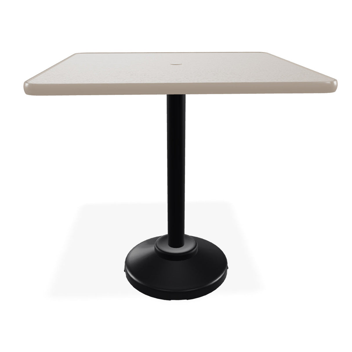 Telescope Balcony Height 36" Square Value Hammered Table w/ 80lb Pedestal - T930-3P20BAS