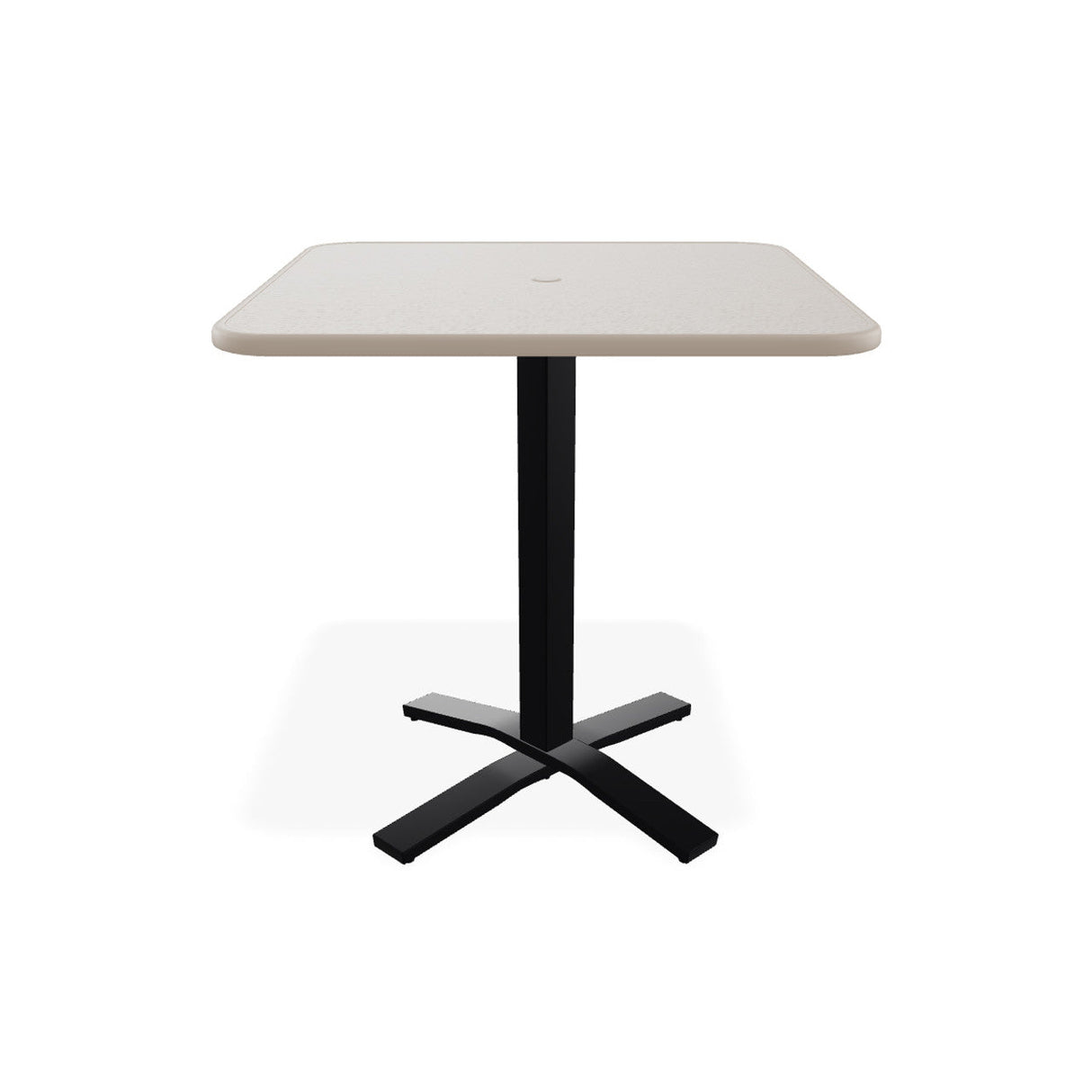 Telescope Balcony Height 36" Square Value Hammered Table w/ Pedestal - T930-3X20BAS