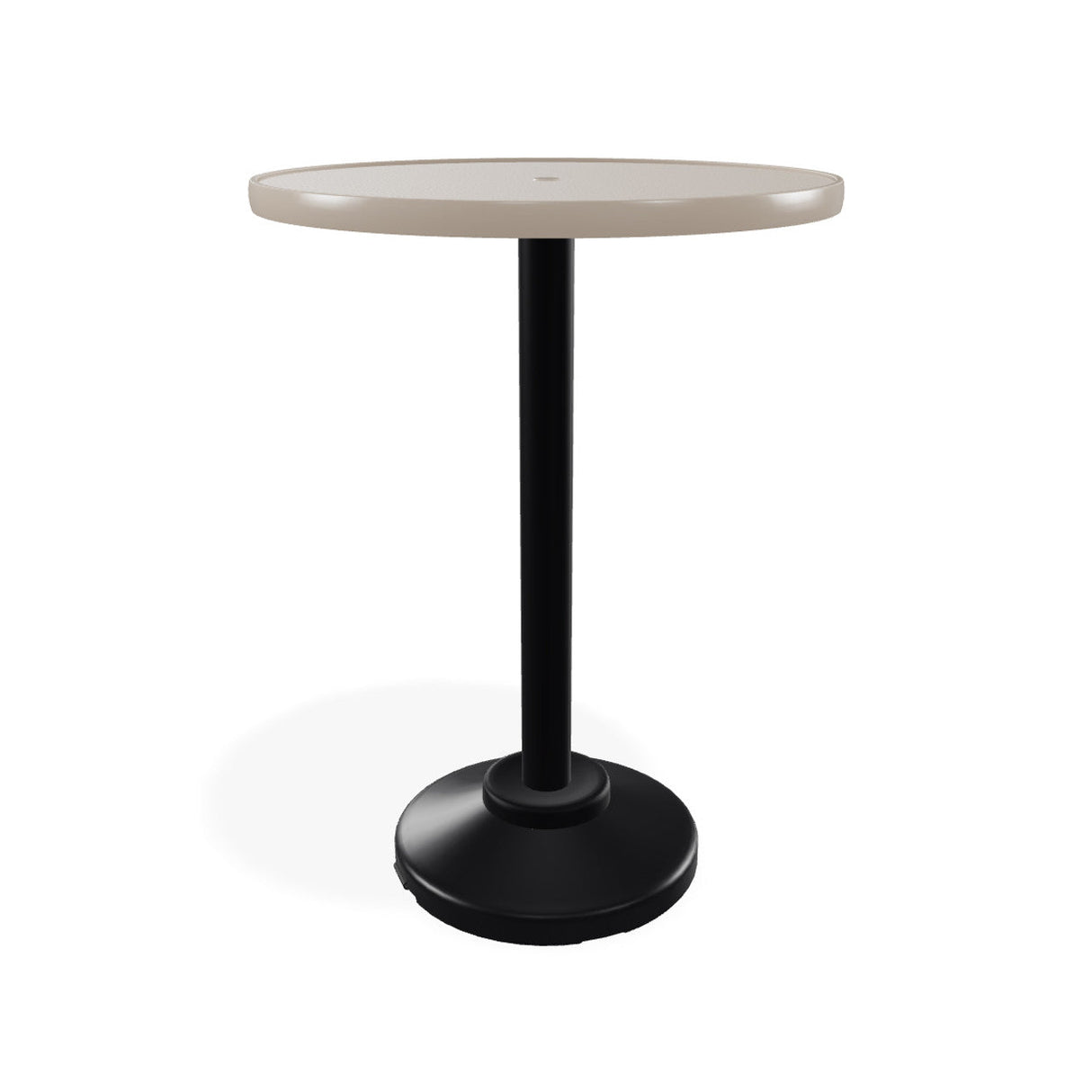Telescope Bar Height 30" Round Value Hammered Top Table w/ 80lb Pedestal - T980-4P20BAS