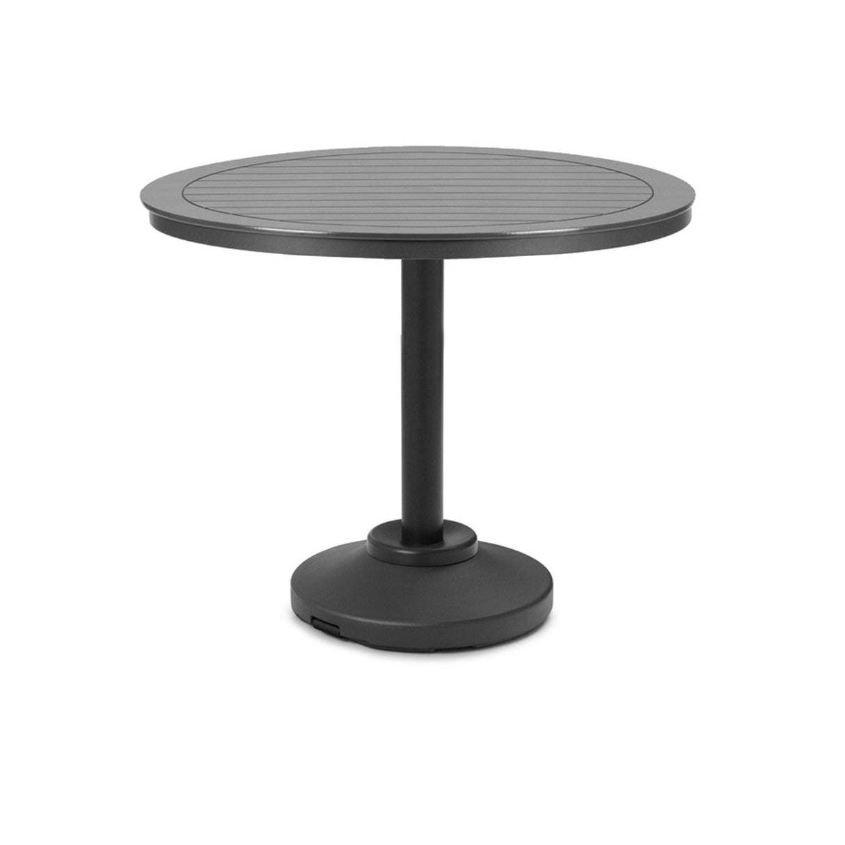 Telescope Bar Height 48" Round Value Hammered Table w/ 120lb Pedestal - T970-4P50BAS