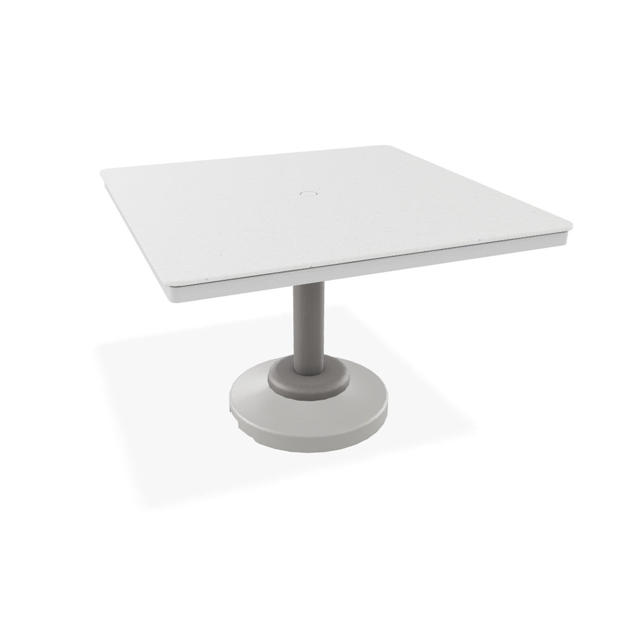 Telescope Dining Height 42" Square Origins Top Table w/ 80lb Pedestal