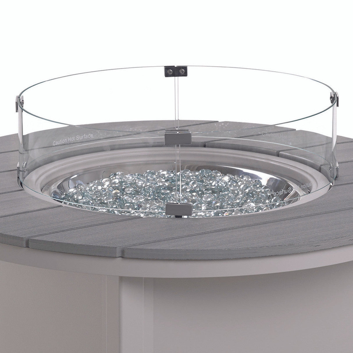 Telescope Fire Tables 25" Round Glass Surround - 4F00-GLS