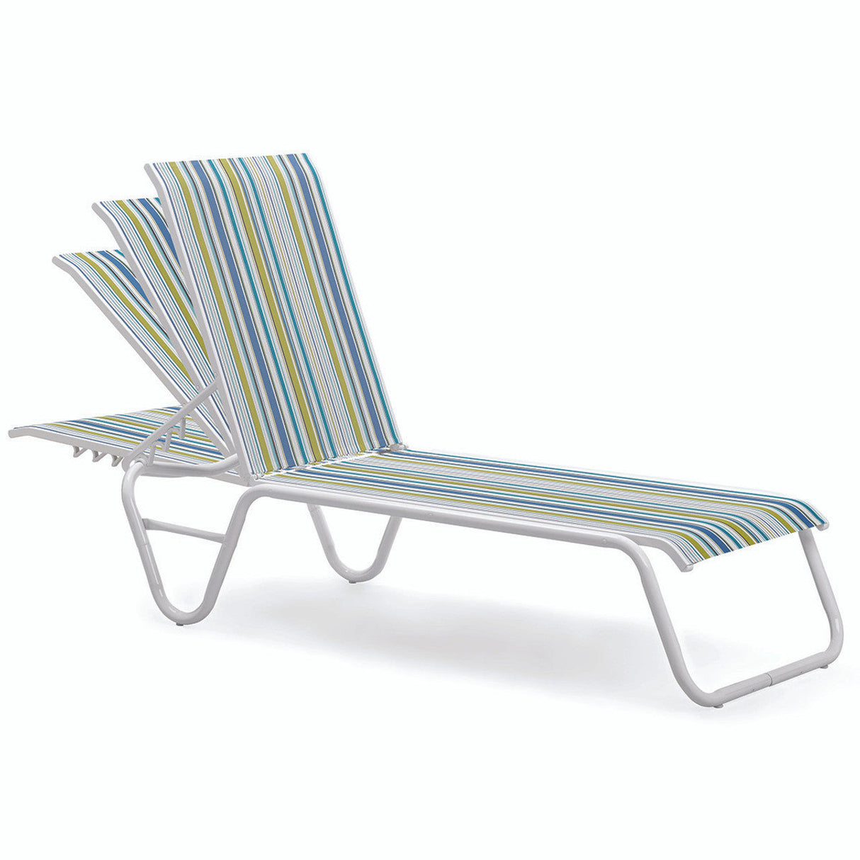 Telescope Gardenella Sling Four-Position Lay-flat Stacking Armless Chaise - 8080 4