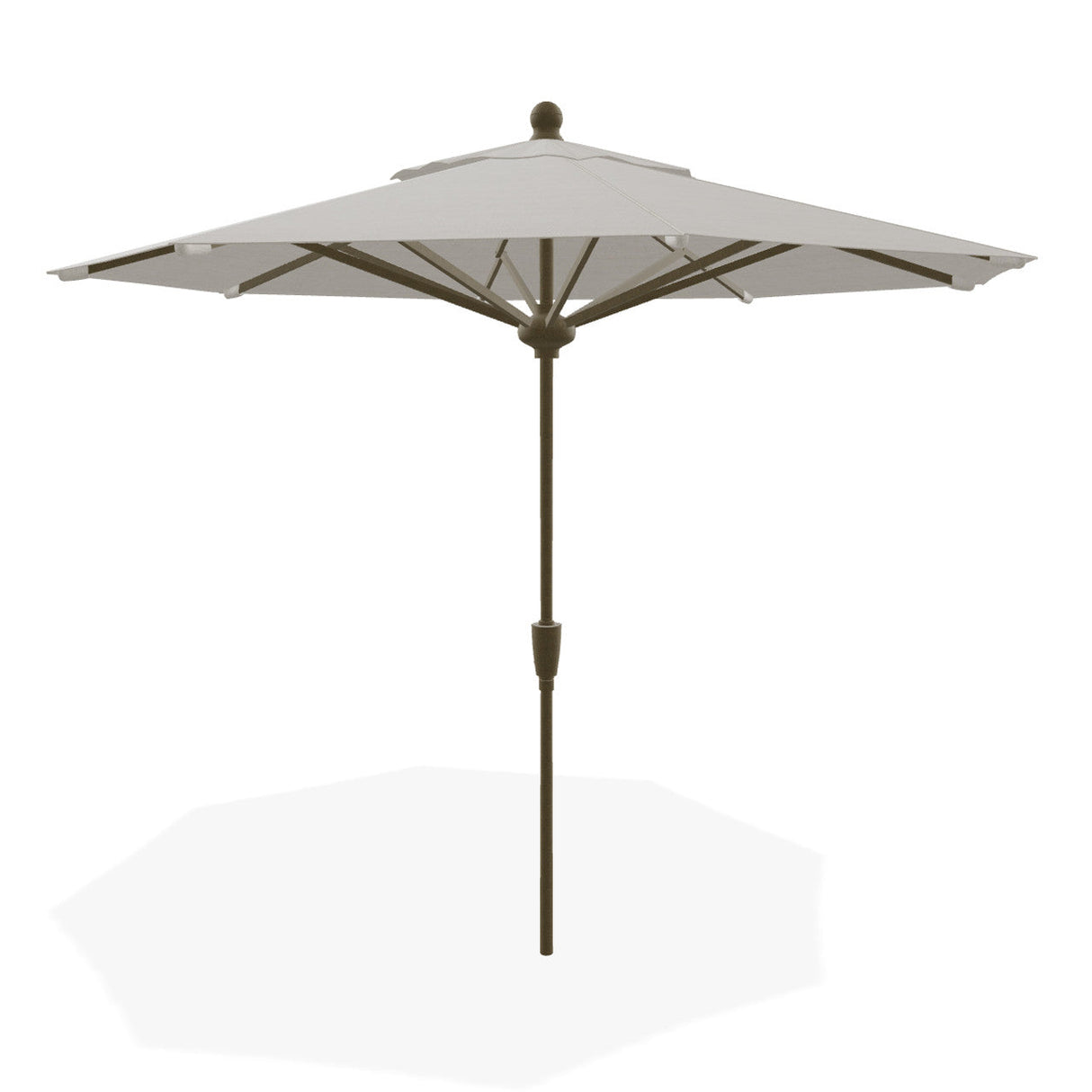 Telescope Value Market 11' Market Umbrella w/ Powdercoat Aluminum Frame and Autotilt - 110