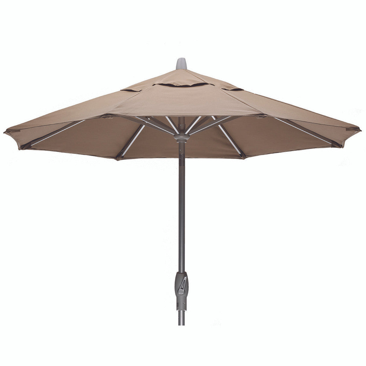 Telescope Value Market 7 1/2' Market Umbrella w/ Powdercoat Aluminum Frame and Push Button Tilt - 100