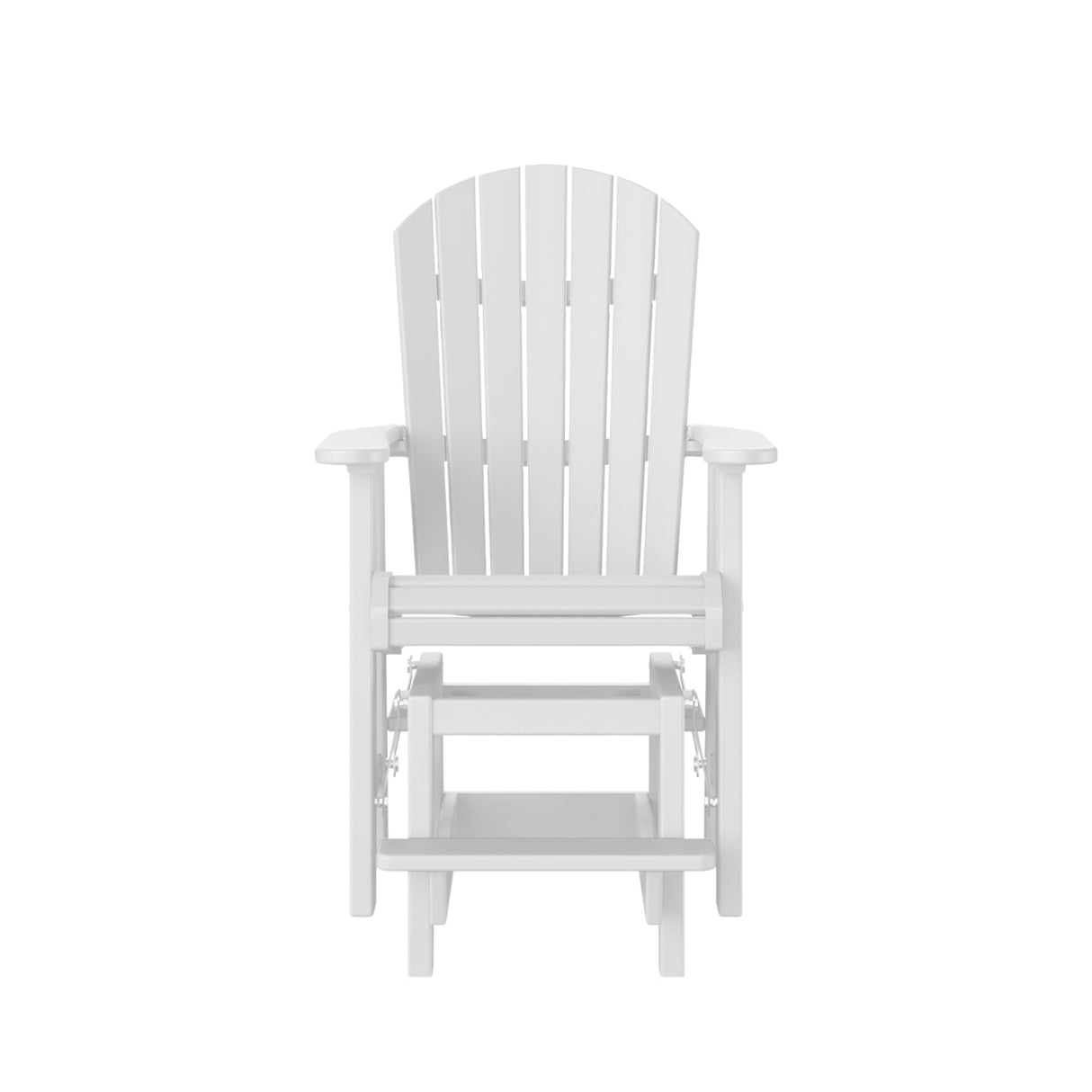 Artifex Fanback Counter Glider, Bright White - Quick Ship