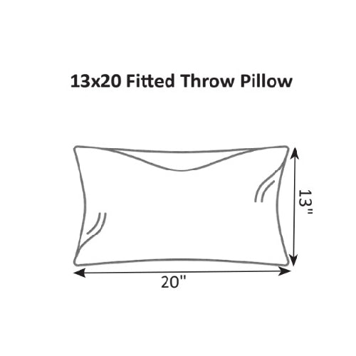 Berlin Gardens 13" x 20 Throw Pillow Fitted Fiber