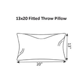Berlin Gardens 13" x 20 Throw Pillow Fitted Fiber