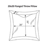 Berlin Gardens 20" x 20" Throw Pillow Flanged Fiber