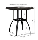 Berlin Gardens Murphy 42" Round Bar Table