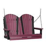 LuxCraft 4' Adirondack Swing Chair
