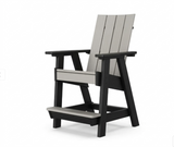 Artifex Atlas Counter Chair, Dove Gray on Black - Quick Ship