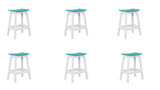 Berlin Gardens 6 Saddle Counter Stools Package Set