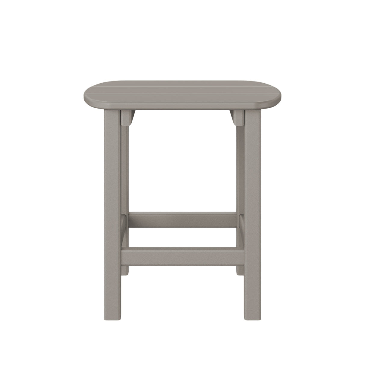 Daybreak Oval Side Table, Driftwood Gray - OPENBOX