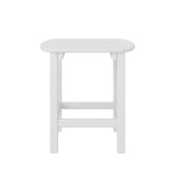 Artifex Oval Side Table, Bright White - Quick Ship