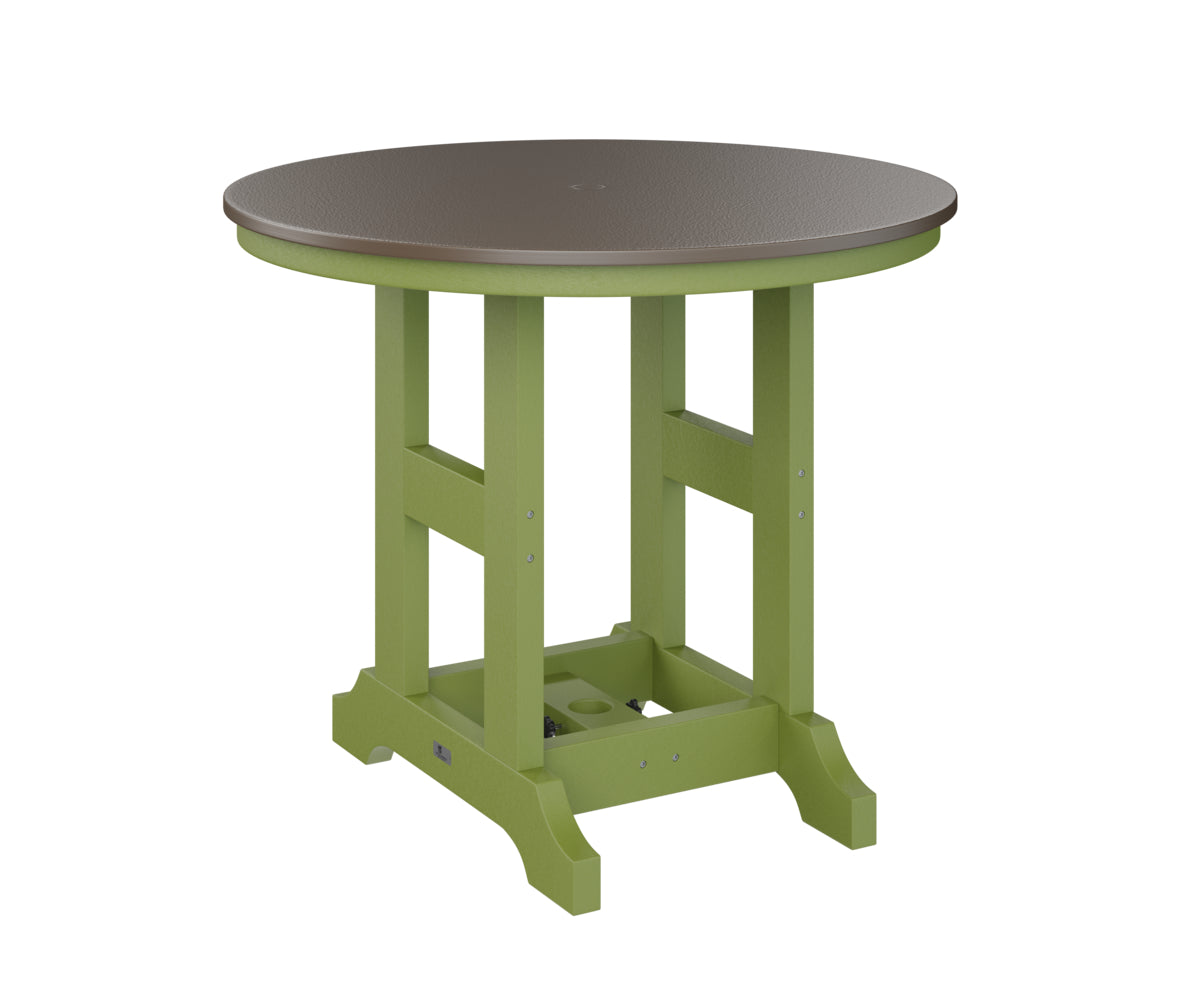 Berlin Gardens Garden Classic 38" Round Bar Table with Hammered Top