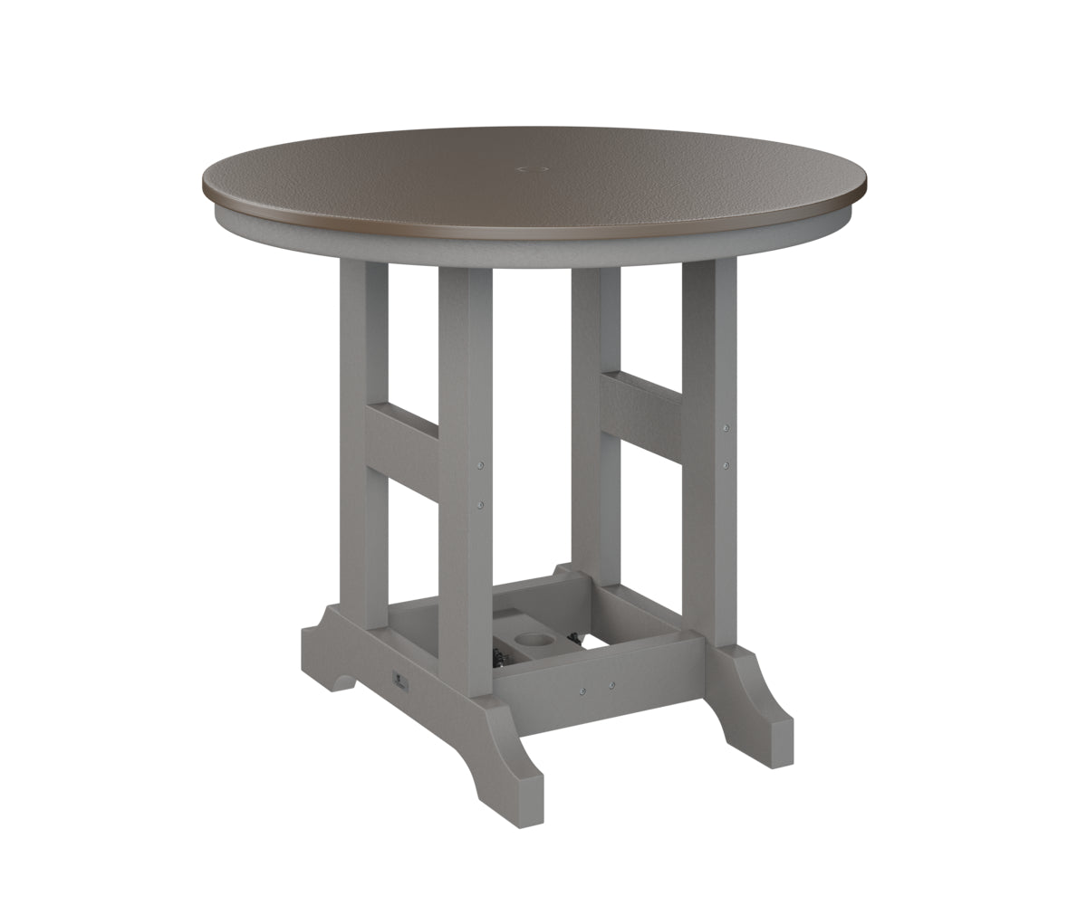 Berlin Gardens Garden Classic 38" Round Bar Table with Hammered Top