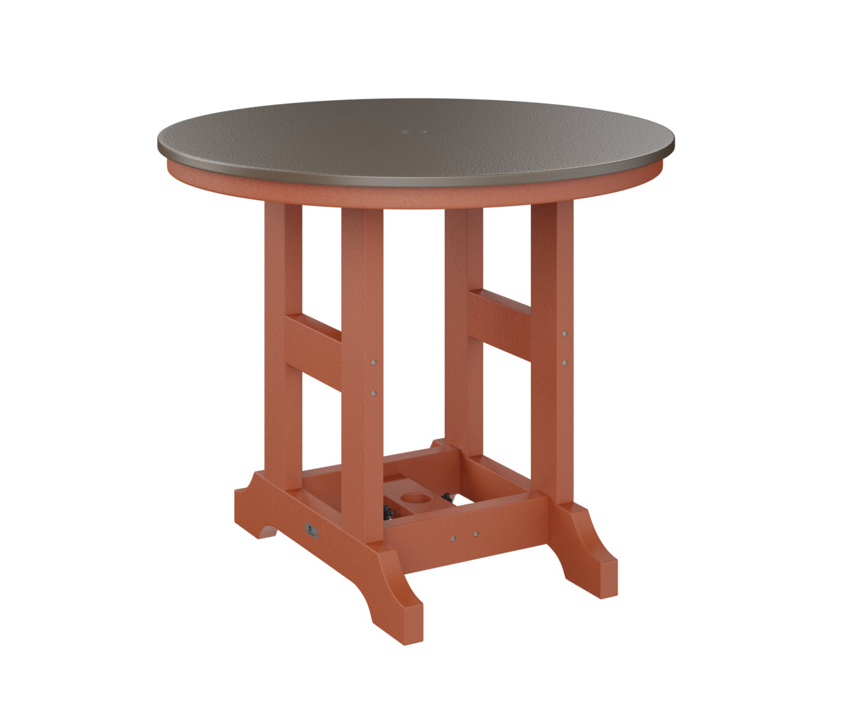 Berlin Gardens Garden Classic 38" Round Dining Table with Hammered Top