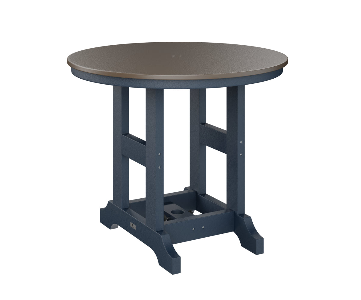 Berlin Gardens Garden Classic 38" Round Bar Table with Hammered Top