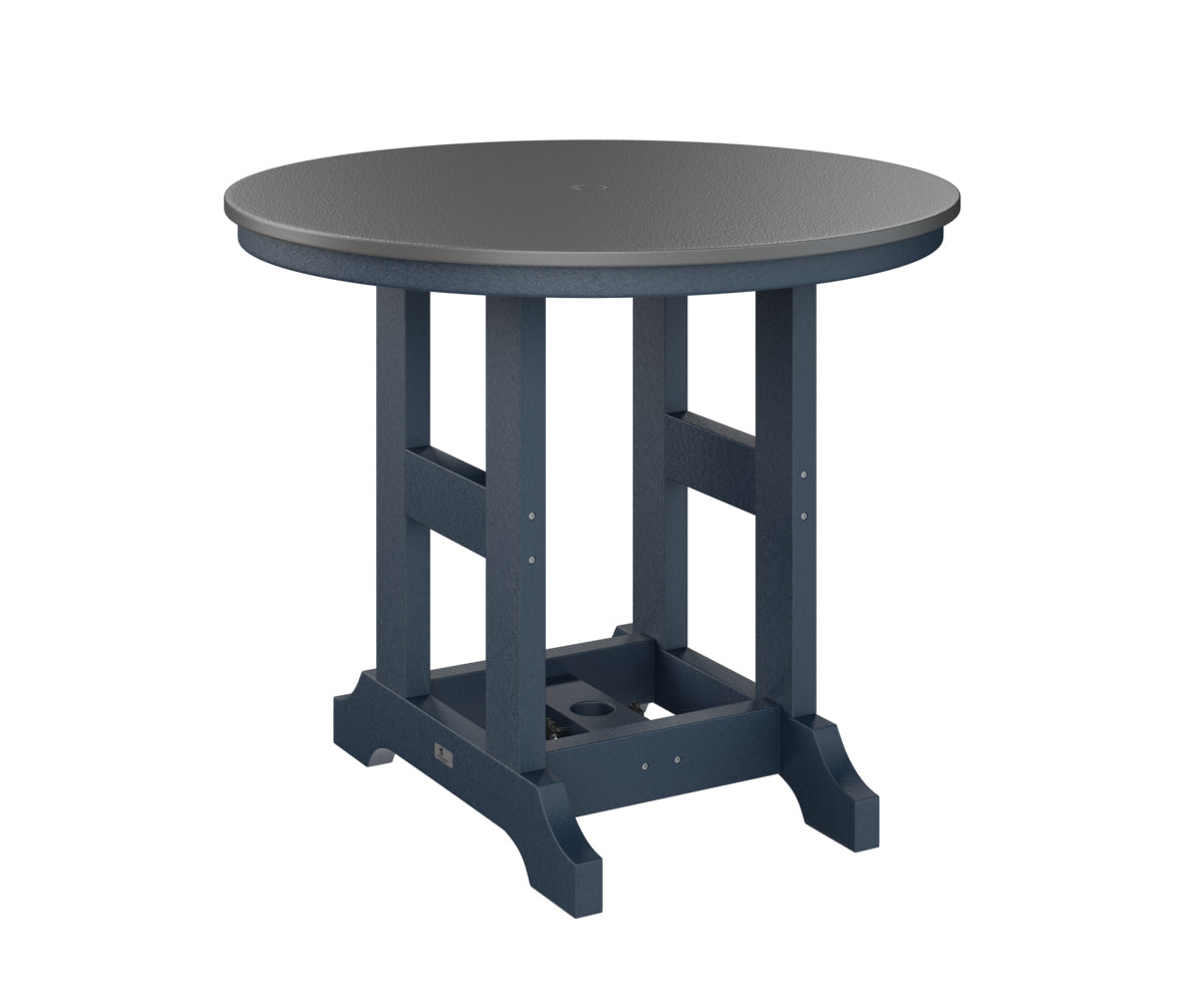 Berlin Gardens Garden Classic 38" Round Bar Table with Hammered Top