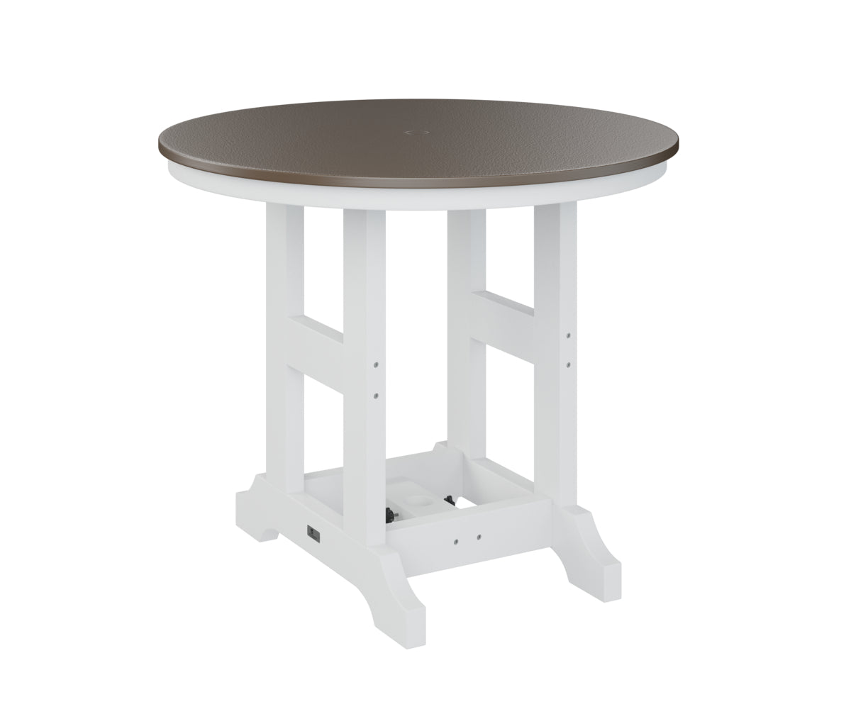Berlin Gardens Garden Classic 38" Round Bar Table with Hammered Top