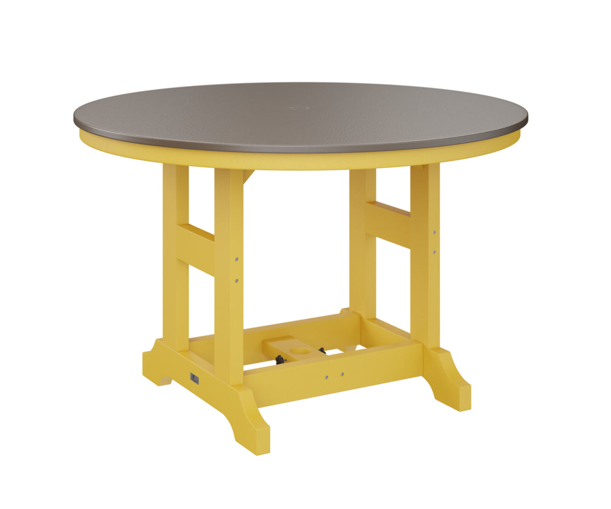 Berlin Gardens Garden Classic 48" Round Dining Table with Hammered Top
