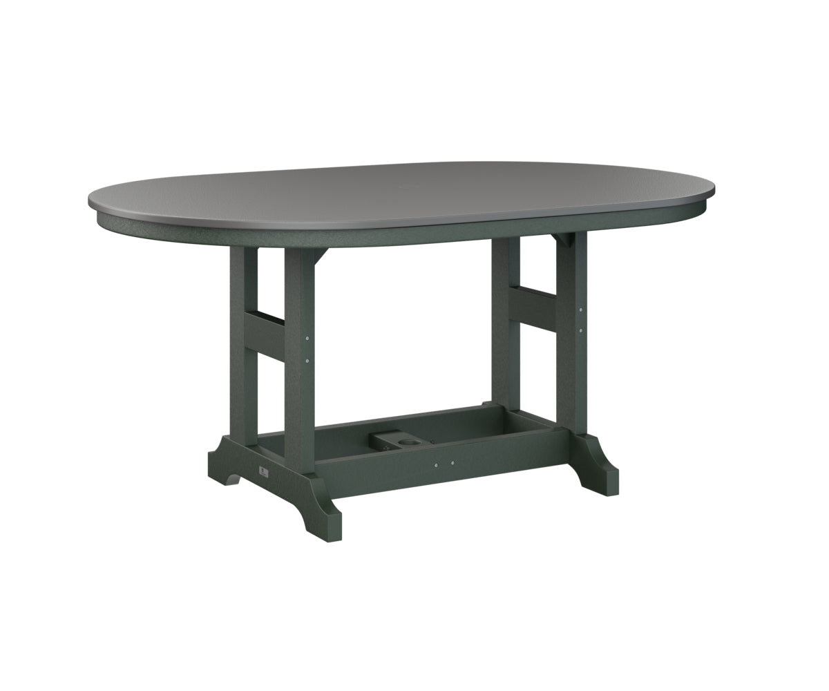 Berlin Gardens Garden Classic 44" x 64" Oblong Bar Table with Hammered Top