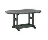 Berlin Gardens Garden Classic 44" x 64" Oblong Bar Table with Hammered Top