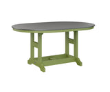Berlin Gardens Garden Classic 44" x 64" Oblong Bar Table with Hammered Top